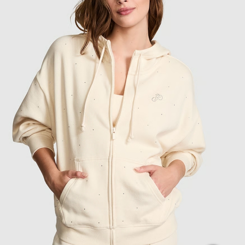 Victorias Secret IVY FLEECE CAMPUS FULL ZIP HOODIE